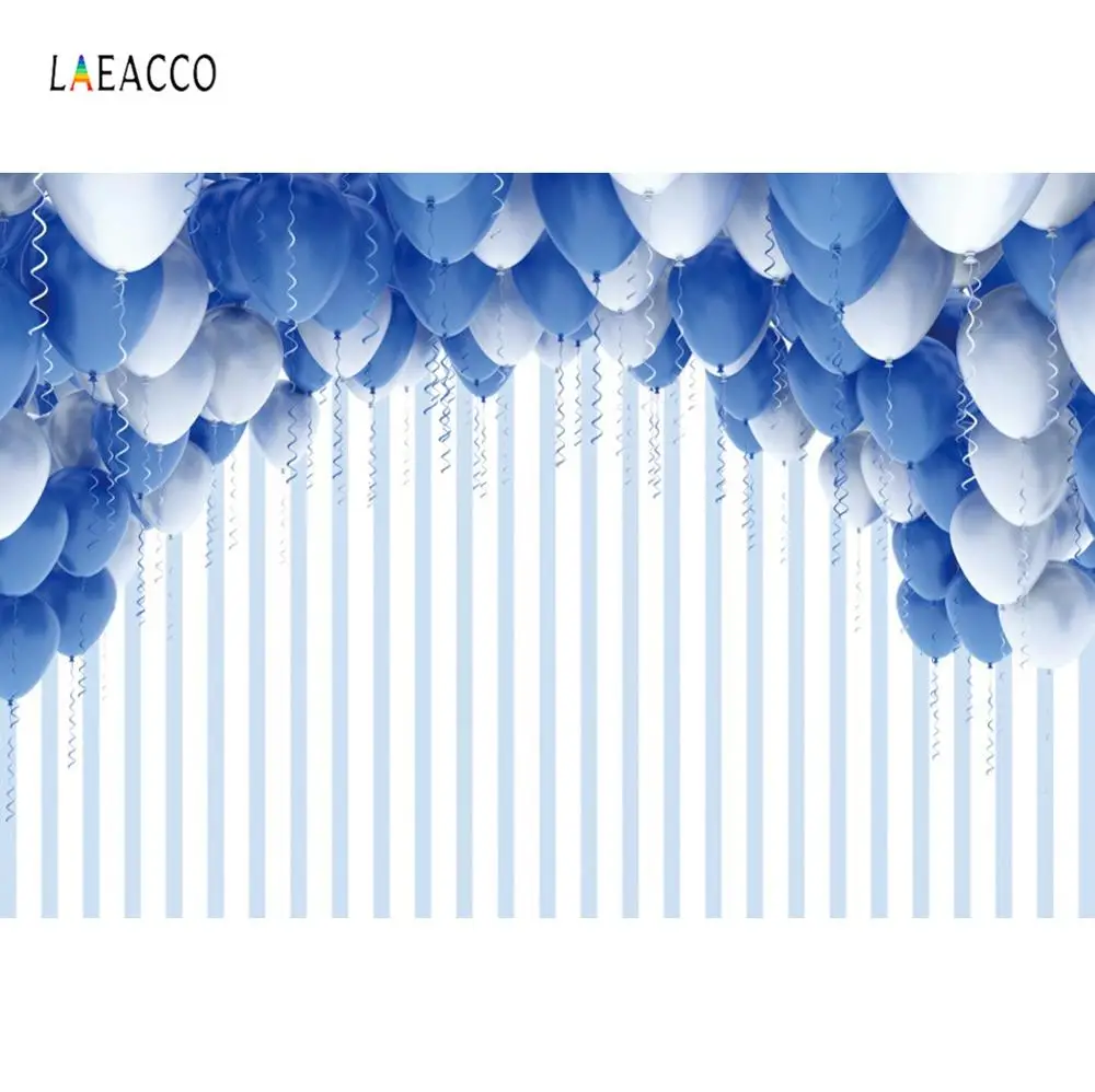 

Balloons Backdrops For Photography Stripes Ribbon Celebration Wedding Birthday Party Photocall Poster Photographic Backgrounds