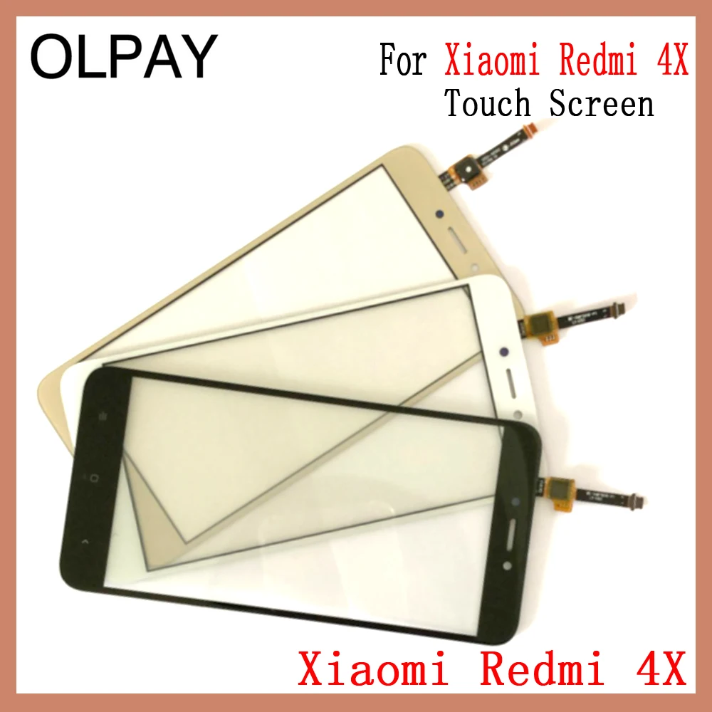 OLPAY 5 0 '颼% Новый оригинальный сенсорный экран для Xiaomi Redmi 4 Pro 4A 4X Стекло