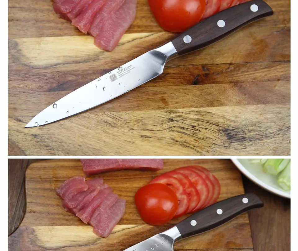 XINZUO, высокое качество, 3,5+ 5+ 8+ 8+ 8 дюймов, нож для очистки овощей, нож шеф-повара, нож для хлеба, Германия 1,4116, набор кухонных ножей из нержавеющей стали