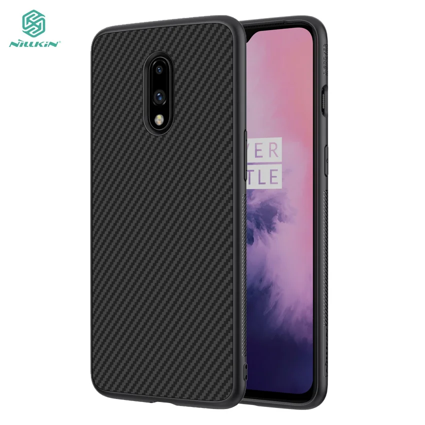 

New 2019 For Oneplus 7 Case Cover Synthetic Fiber Phone Case For Oneplus 7 NILLKIN Hard Cover High Quality Case For Oneplus 7