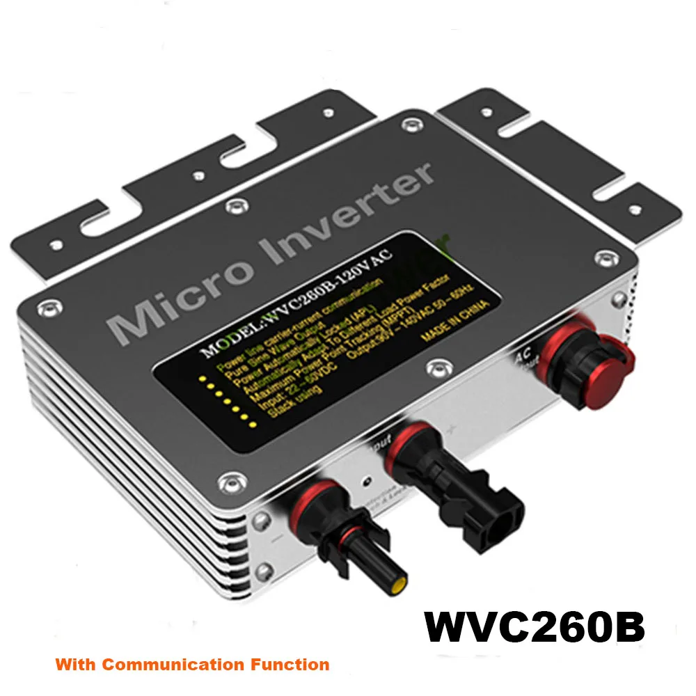 Micro-onduleur Solaire 120W MPPT - Entrée DC 16-26V Sortie AC 220V - Pour Petit Kit Panneau Solaire 12V