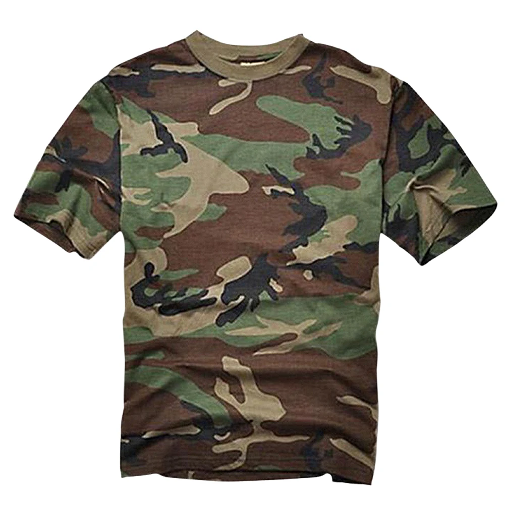 

Summer Outdoors Hunting T-shirt Men Breathable Army Tactical Combat T Shirt Military Dry Sport Camo Outdoor Camp Tees JG