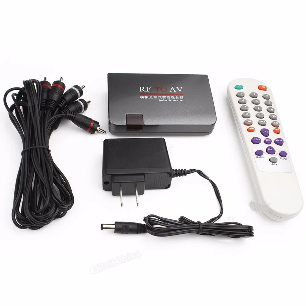 

New arrival RF to AV Converter video adapter box + Equipped Remote Control Station-selector without Location Limitation