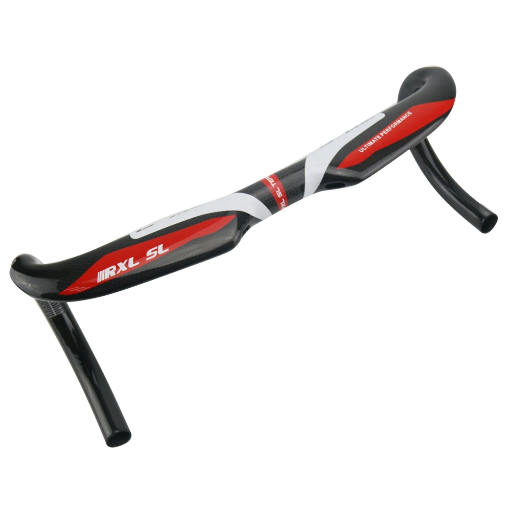 RXL SL Cycling Handlebar Road Bike 31.8mm Bicycle Bent Bar 3K Glossy RedBlueGreen Carbon Handlebars (9)