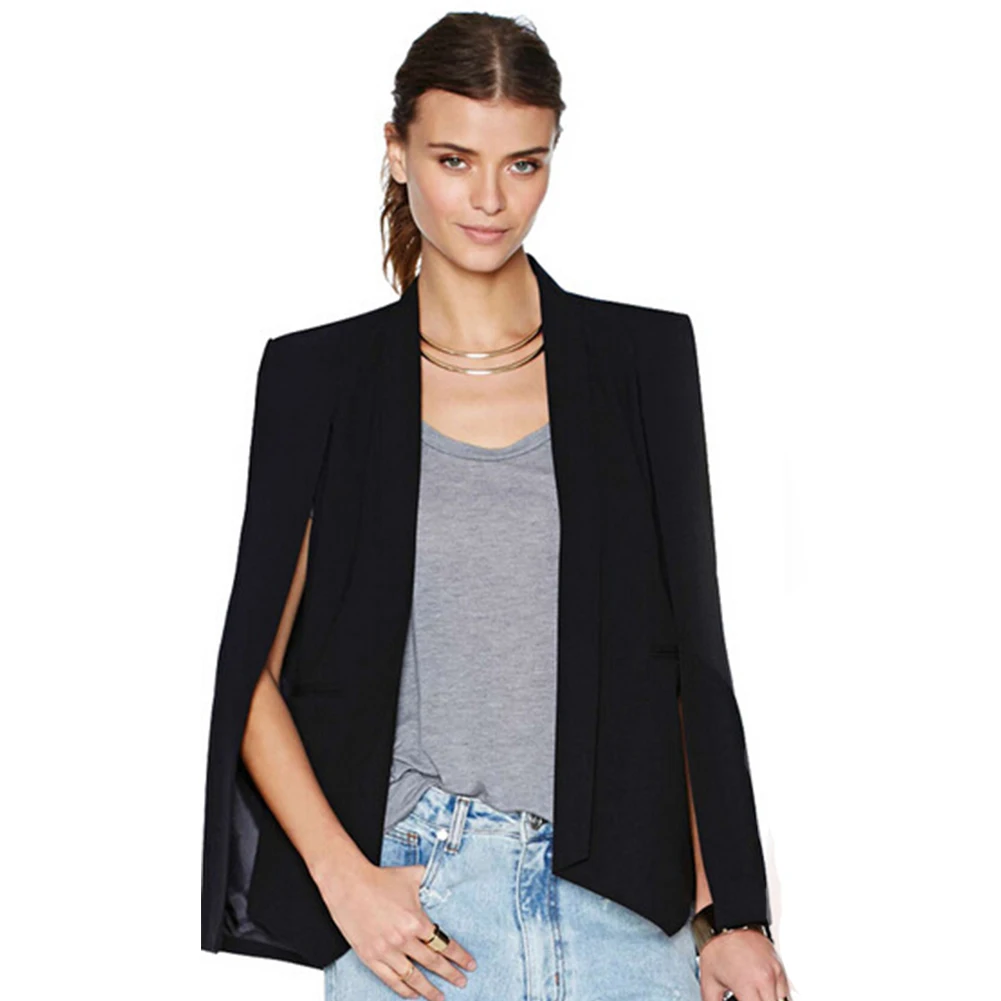 Autumn Women Casual Raglan Long Sleeve Suit Coat Slim