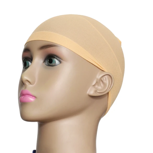 2pcs Unisex Elastic Wig Caps Hair Mesh Wig Cap Hair Nets Wig Liner Hairnet Snood Glueless Dome Wig Cap Elastic Hair Net FM88