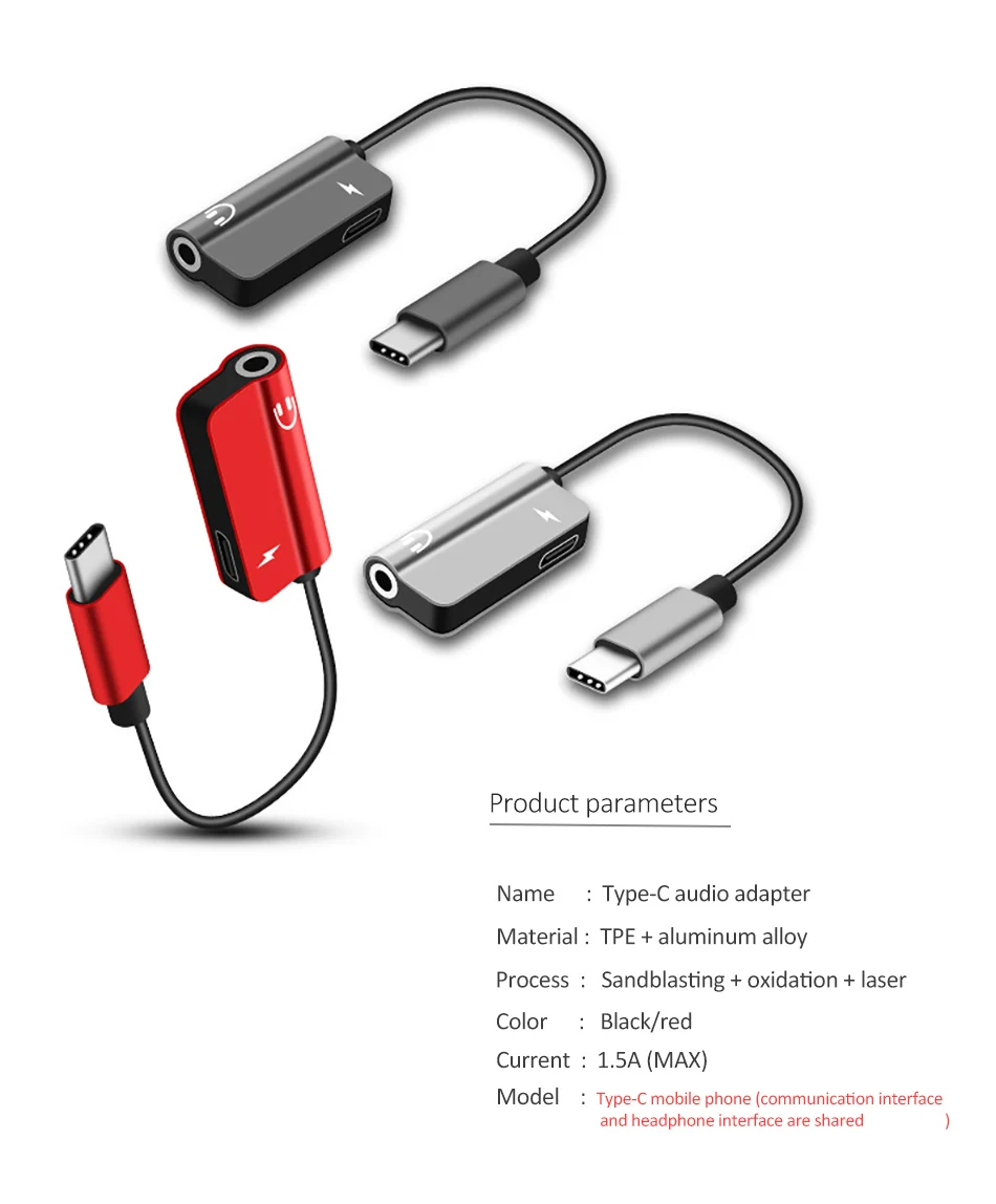 !ACCEZZ 2 in 1 USB Type C Adapter 3.5mm Jack Earphone Aux Convertor For Xiaomi Mi 6 Huawei Mate 10 Pro Fast Charger Audio Cable (11)