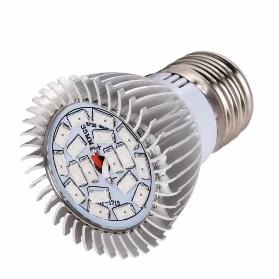 18 LED E27 Grow Light Lamp Veg Flower Indoor Hydroponic Plant Full