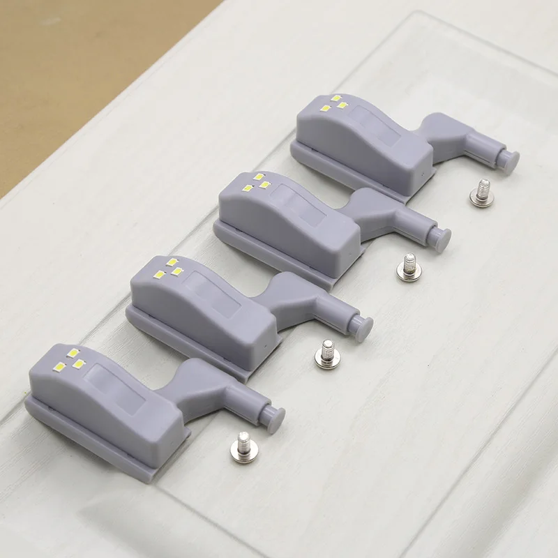 

2/4/6 Pcs Inner Hinge LED Sensor Light Battery Operated Night Lights for Cabinet Closet Wardrobe MDJ998