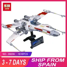 LEPIN 05039 Cool Model 1586Pcs STAR Red Five X Starfighter wing Building Blocks Bricks toy Compatible