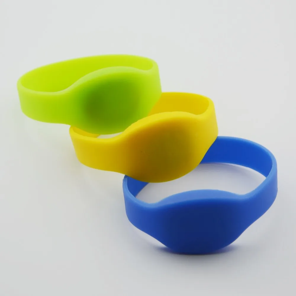 13,56 МГц ISO14443 RFID MF1 FM1108 1 K памяти приближения Водонепроницаемый для доступа Управление умный силиконовый браслет, наручный браслет