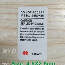 100 шт./лот улучшенное качество наклейки Huawei гарантия Печать этикетки наклейки