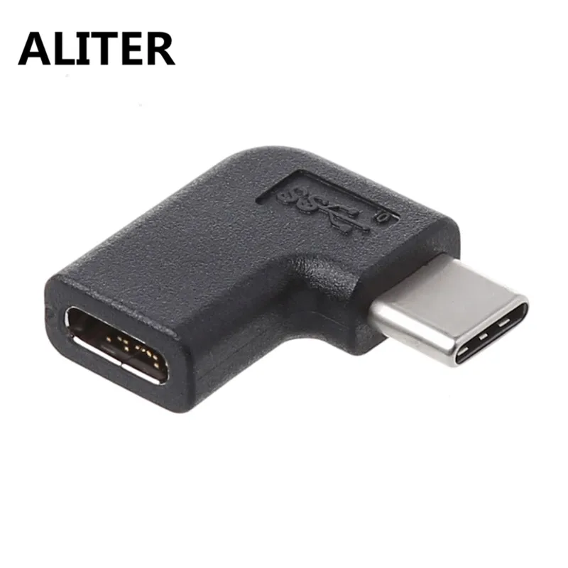 ALITER 90 градусов под прямым углом USB 3,1 type C папа-мама USB-C адаптер конвертер