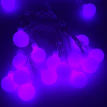 2 М 20LED Огни Мяч ПРИВЕЛО Строка АА Батареи Гирлянды Подвесной Светильник для Сада Украшения Украшение Партии Поставки