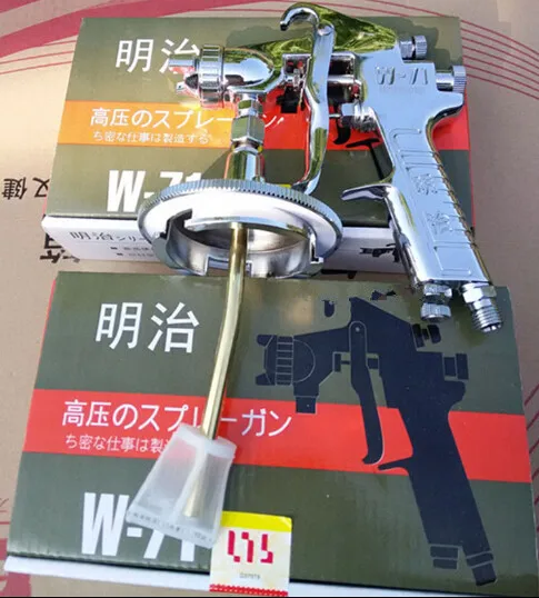 Краски er Универсальный пистолет Мэйдзи W-71 G для распыления краски сифона 1000 мл
