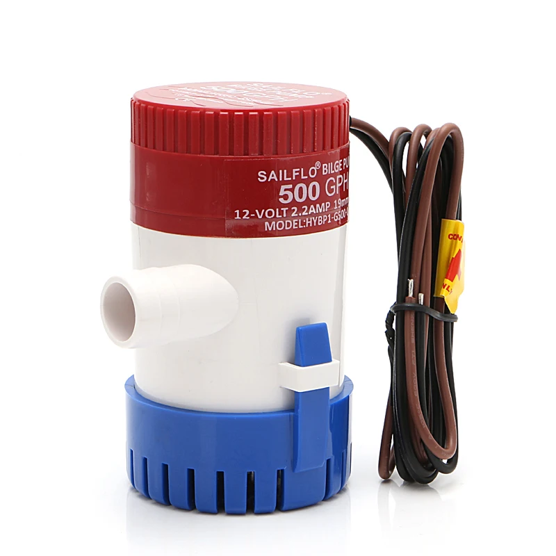 

500GPH 12V Non-automatic Marine Electric Submersible Bilge Pump