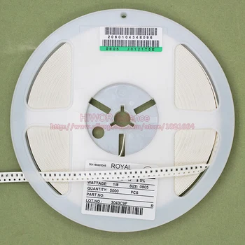 

(1000pcs/lot) 0805 6.2M ohm 5% SMD Chip Resistor Thick Film Resistor 5% 1/10W 6M2 Chip Fixed Resistor