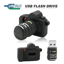 Фьюжн Usb флэш-накопитель USB 2,0 флешки 4 GB 8 GB 16 GB 32 GB флэш-накопитель мини черная камера Memory stick прекрасный У диска с DSLR логотип