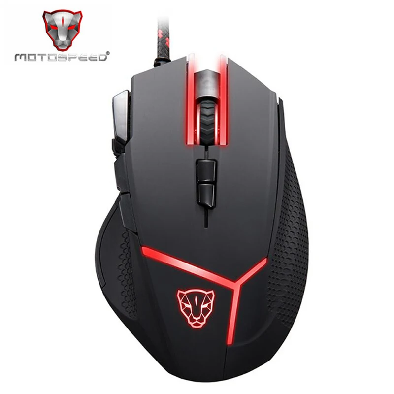 

Motospeed V18 Ergonomic Game Gaming Mouse Gamer Mause Wired With Backlight Optical For Laptop PC Computer RGB Raton Rato Player