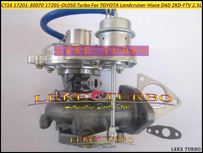 CT16 17201-30070 17201-OL050 Turbo Oil cooled Turbocharger For TOYOTA LandCruiser Land Cruiser Hiace D4D 2KD 2KD-FTV 2KDFTV 2.5L (5)