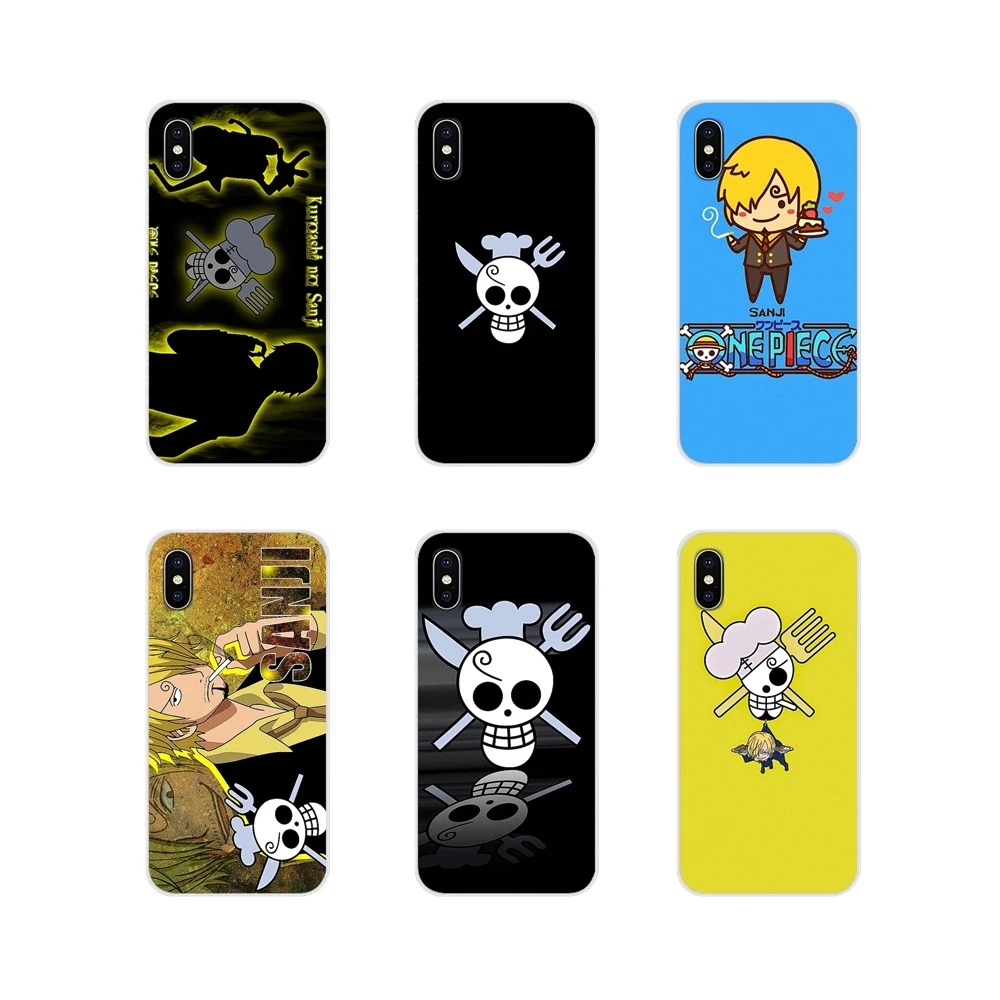 For Huawei G7 G8 P7 P8 P9 P10 P20 P30 Lite Mini Pro P Smart Plus 2017 2018 2019 One Piece sanji skull flag Cell Phone Skin Cover | Мобильные