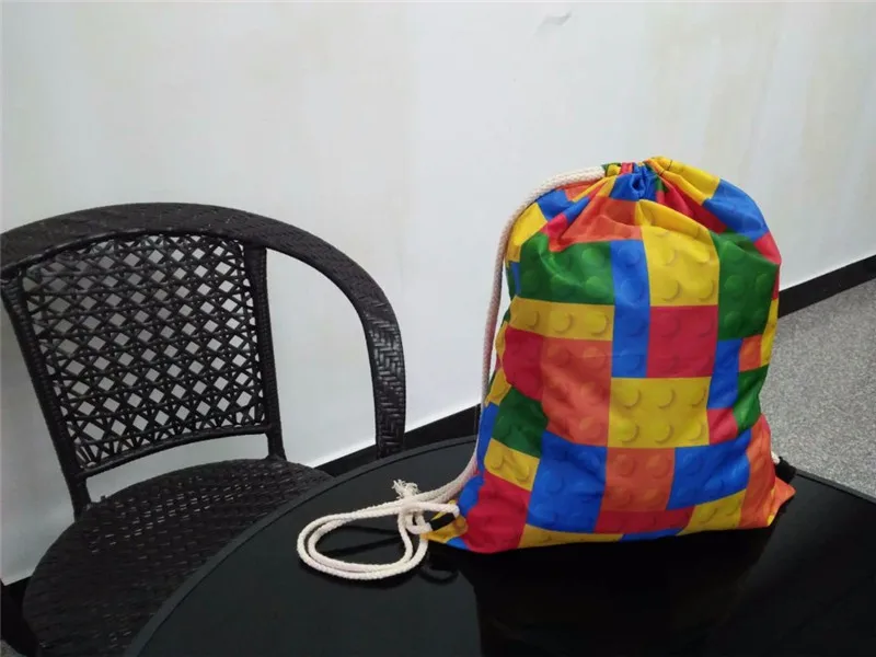 Модные 3D животных Волк печать рисунок мальчик Drawstring сумка Для женщин рюкзак дорожная ежедневно Повседневное девушки ранец пляжные сумки