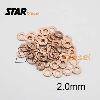

F00VC17504 Common Rail Injector Copper Washers Shims Ring Gasket Size 2.0mm Thickness Injector Washers 2.0mm For Diesel Injector