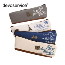 Free Shipping 1PCS New Girls Boys Retro Classical Pencil Case School Supplies Student Pen Bag Storage