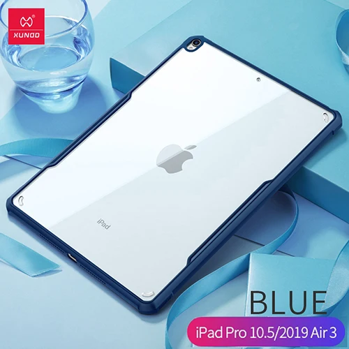 Для iPad / Pro 11 12,9 air 2 9,7 air 3 10,5 дюймов для iPad Mini 1 2 3 4 5 XUNDD акрил+ защитный чехол на заднюю панель из полиуретана планшетный чехол Крышка - Цвет: Blue-iPad Air 3 10.5