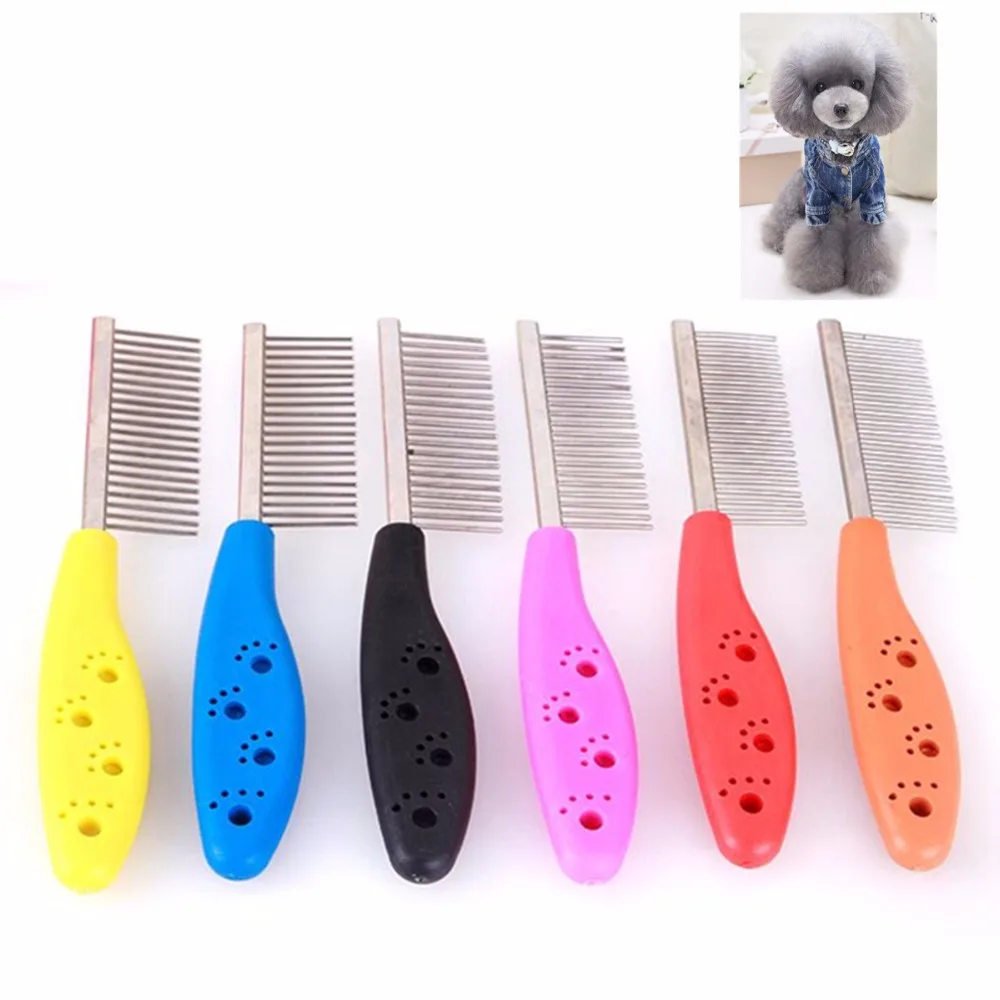 R24 Pet Dog Comb Brush Stainless Steel Dog Grooming Pet Cat Long Hair Brush Product For Dog Cat
