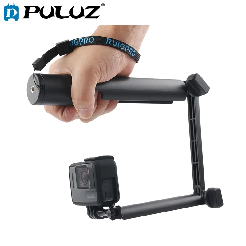 PULUZ 3 Way Monopod + Magic Mount Selfie Stick for GoPro HERO5 Session