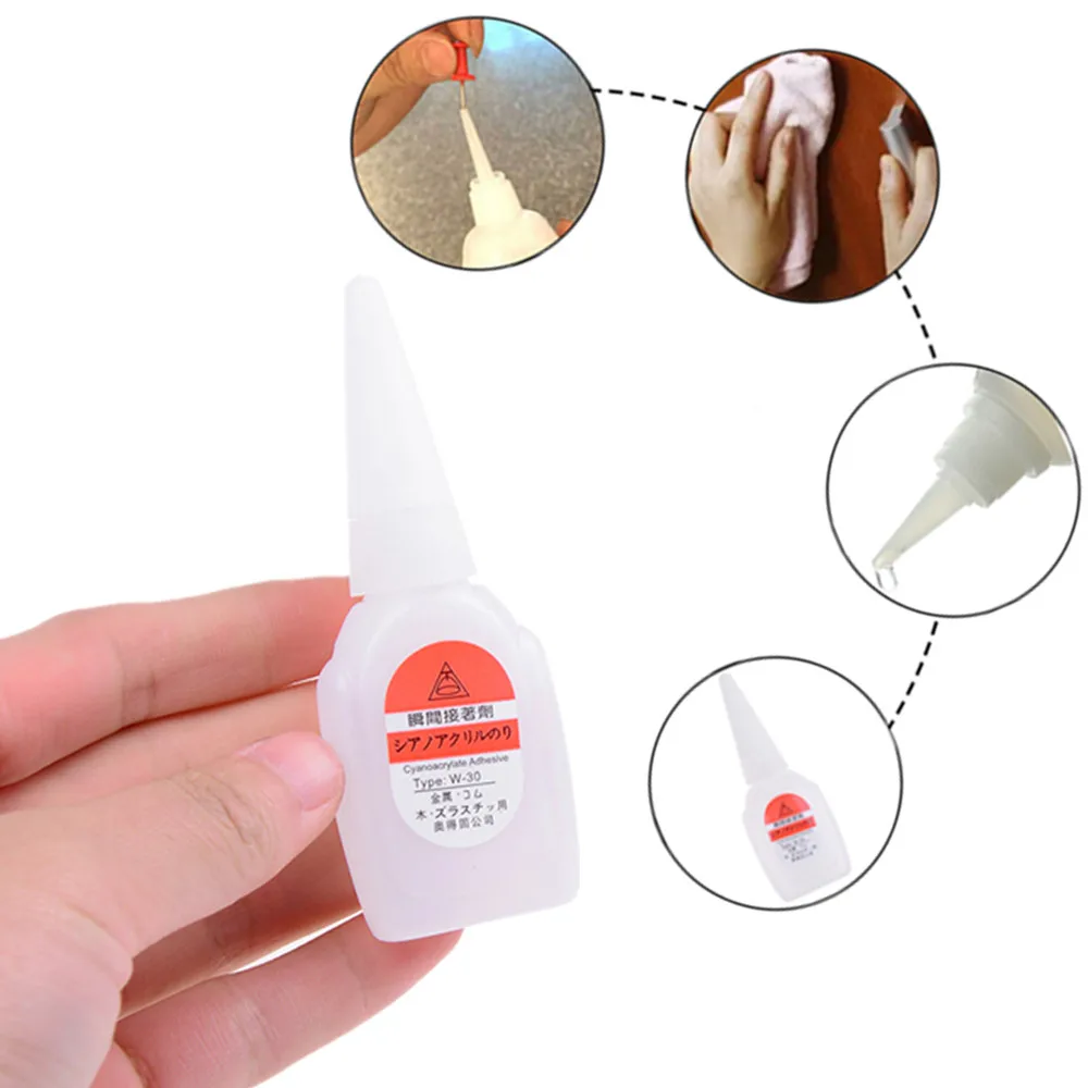 1Pc Instant Quick-drying 502 Super Glue Cyanoacrylate Adhesive Strong Bond Fast Repair Tool 25g