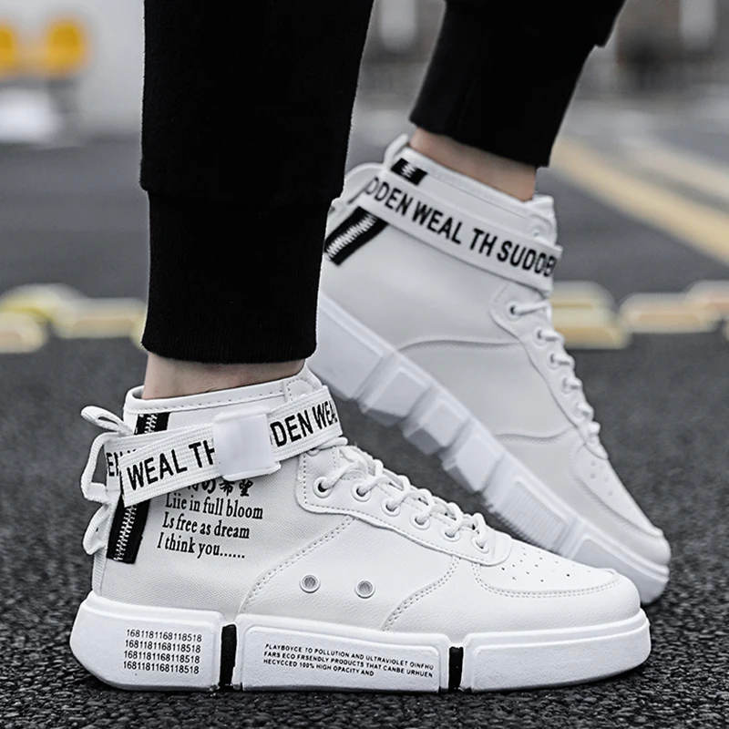 Men Summer Autumn Sneakers High Top Botas Moccasin Gommino Male Footwear Flat Driving Red Shoes Classical Chaussure Homme