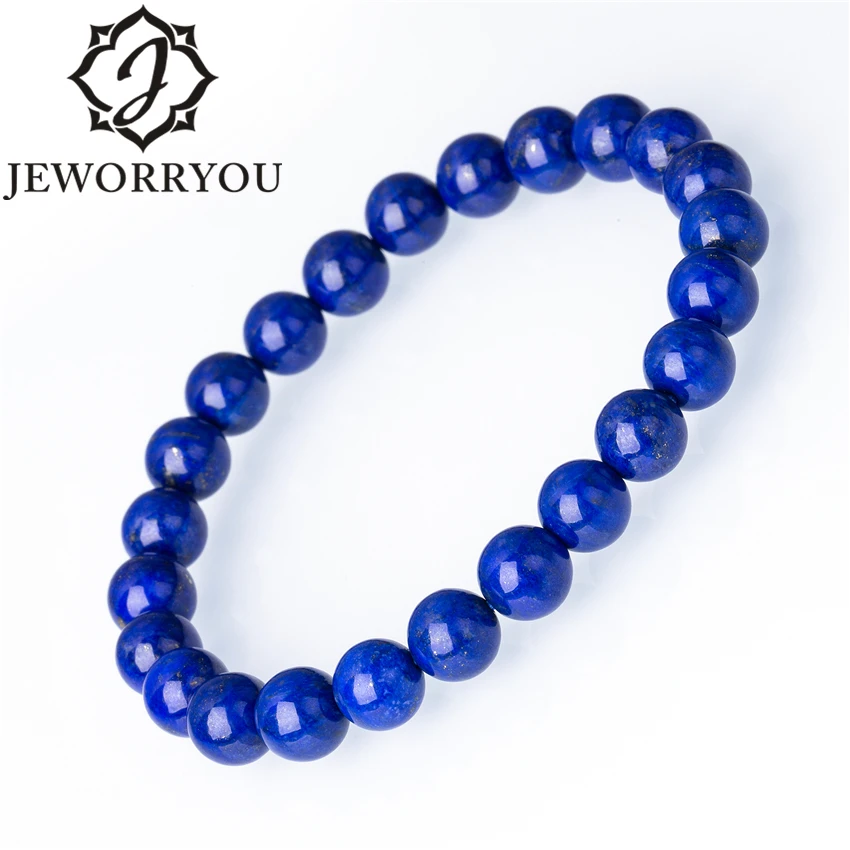 

Natural Stone AAA+ Lapis Lazuli Jewelry Bracelets For Women 6-9mm Beads Blue Unisex Bracelet Meditation Men Bracelet Decoration