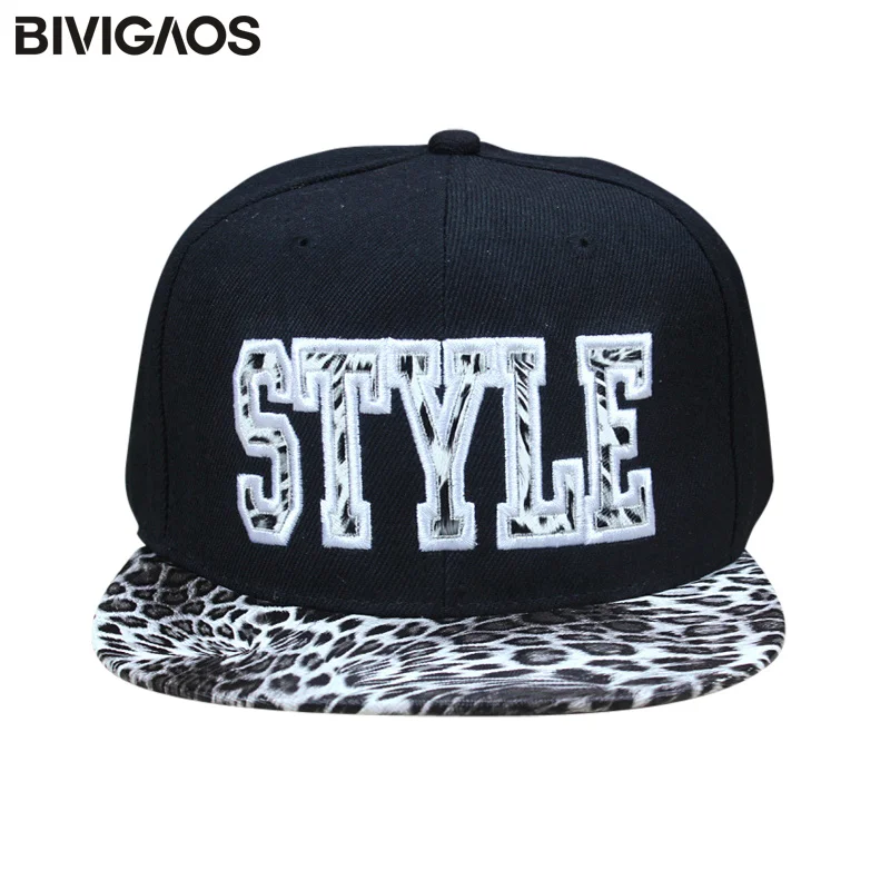 Новая мода Swag Bones Gorras Snapback стильные леопардовые кожаные шапки хип-хоп бейсболки