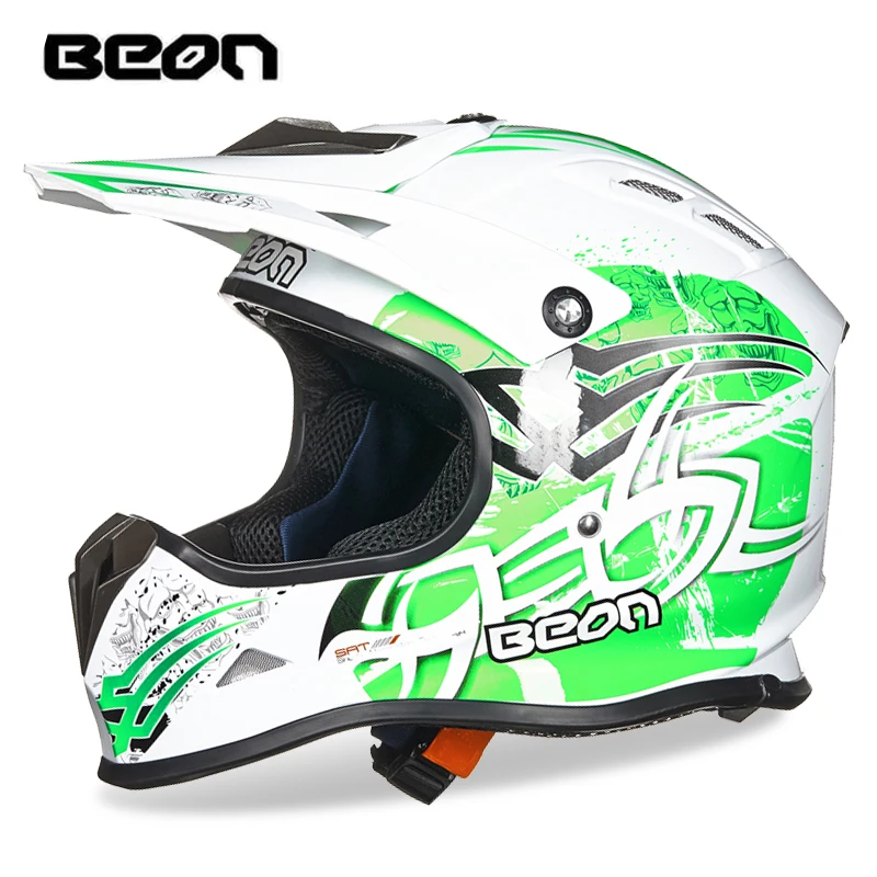 BEON casco moto rcycle шлем Внедорожный гоночный шлем для мотокросса горячая Распродажа для езды на велосипеде по бездорожью и склонам moto rbike шлемы ECE - Цвет: 17