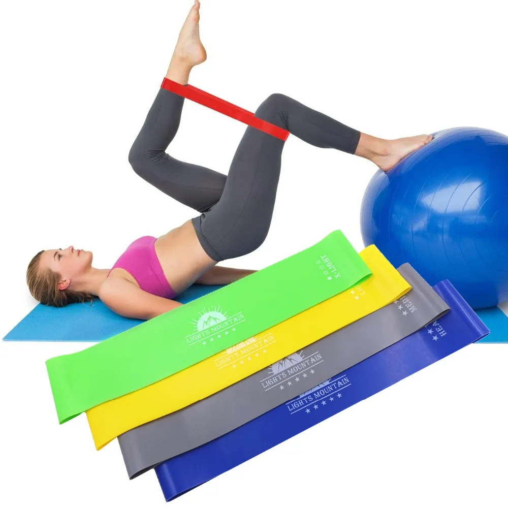 Sport Resistance Yoga Band Elastic Bands for font b Fitness b font Rubber Loops Exercise Pilates