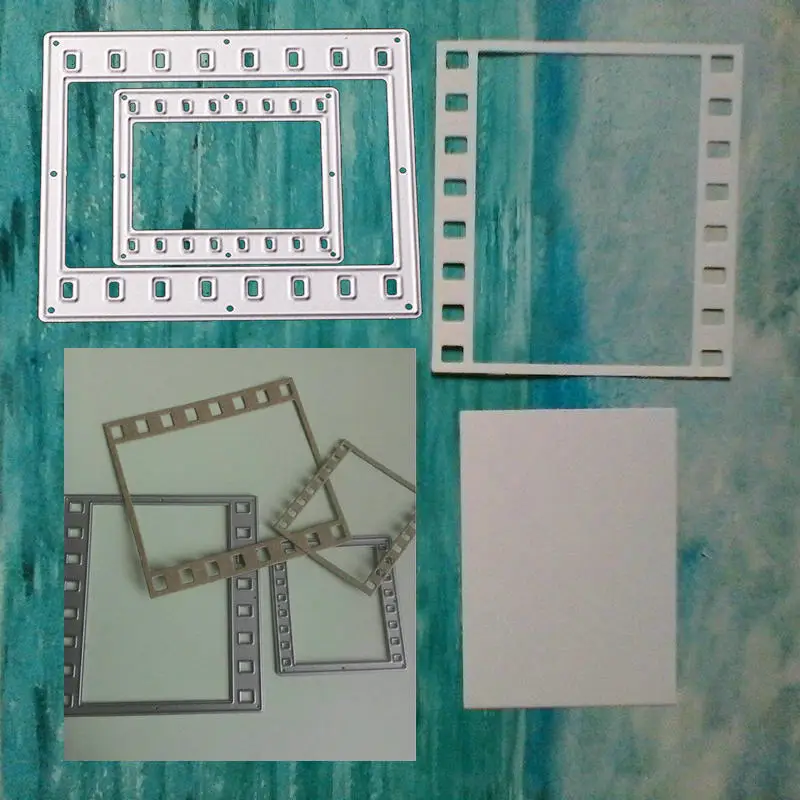 2 шт./компл. металлическая резка штампы пленка рамочный трафарет для DIY Скрапбукинг фото карты делая Декор поставки тиснение шаблон-заготовка