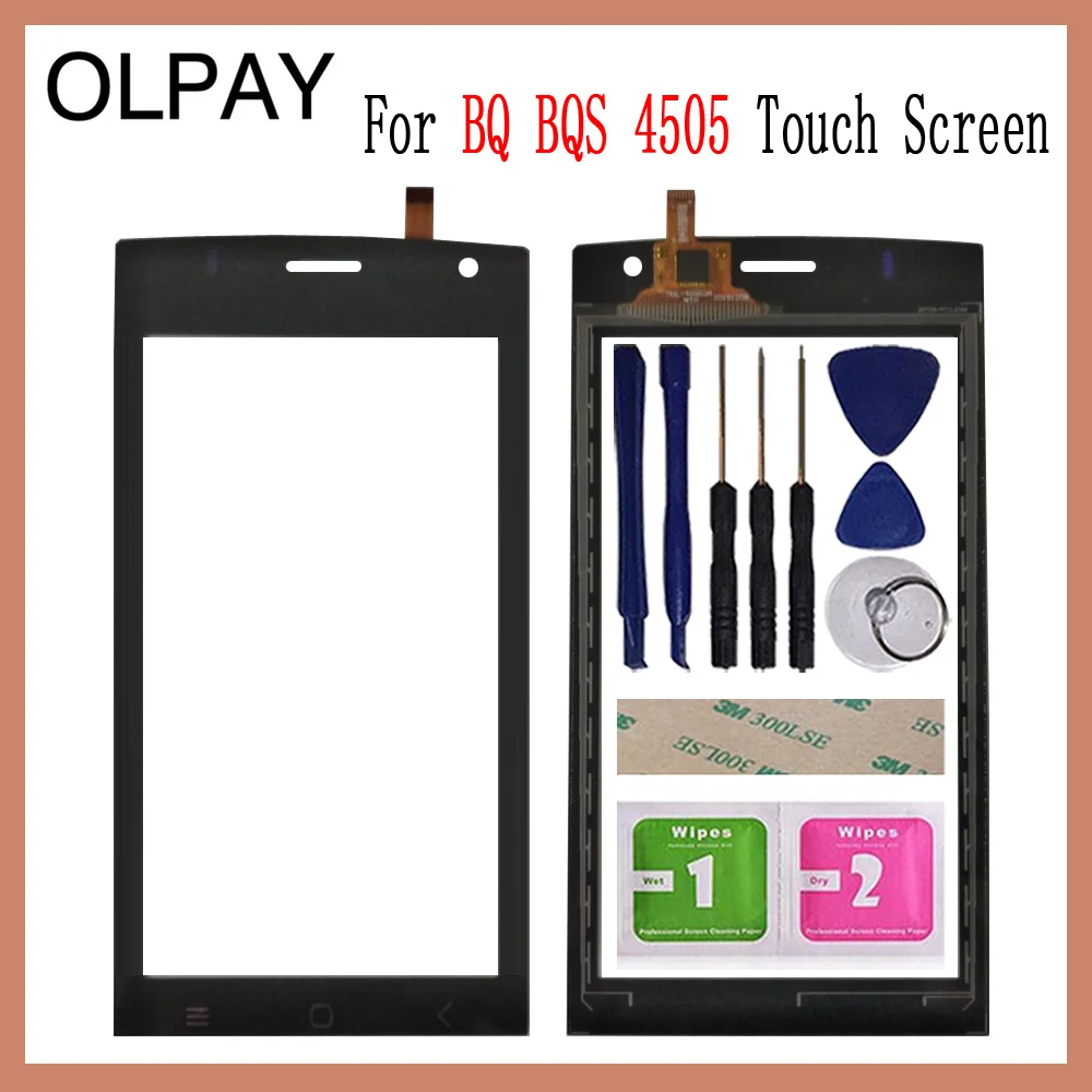 OLPAY 4 5 дюймовый сенсорный экран с дигитайзером для BQ 4505 BQS внешнее Переднее стекло