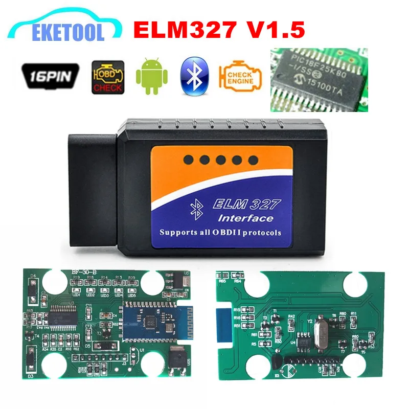 Prix pour Meilleur 100% V1.5 Matériel PIC18F25K80 ELM327 Bluetooth V1.5 Sans Fil Scanner Prend En Charge Tous Les Protocoles OBD2 ELM 327 Pour Android Prix pour Meilleur 100% V1.5 Matériel PIC18F25K80 ELM327 Bluetooth V1.5 Sans Fil Scanner Prend En Charge Tous Les Protocoles OBD2 ELM 327 Pour Android