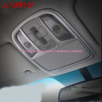 

For Kia optima 2016 Car Reading lamp frame decorative covers dome light trim strip 3D sticker car Accessories car-styling