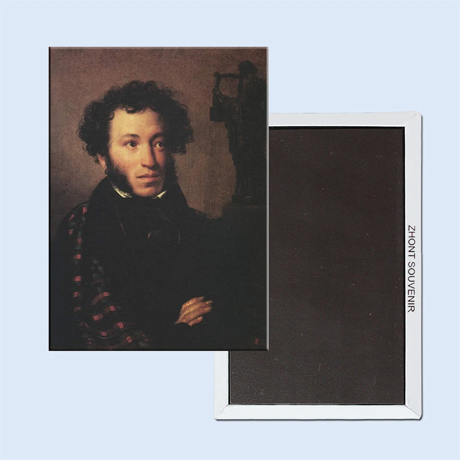 

Tourist Magnets Over Min. Order $12,Pushkin Picture Rectangle Metal Fridge Magnet 5545 Tourism Souvenir