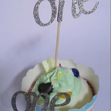 Серебряный блеск на заказ кекс Toppers Свадебные украшения Свадебный душ Детский душ день рождения еды выбор