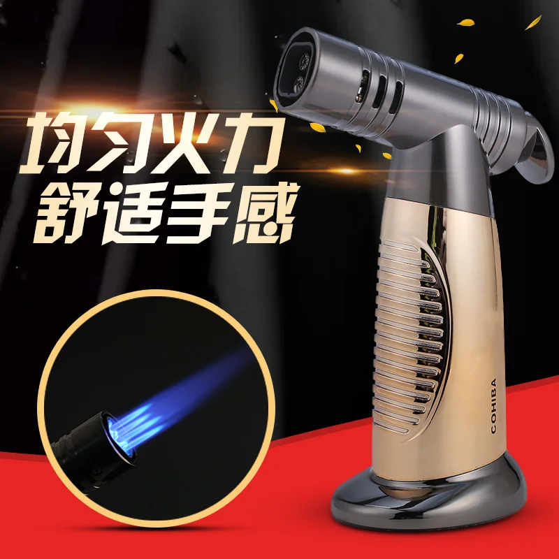 

COHIBA Modern Portable Spray Gun Design Single Cigar Lighter With Gift Box
