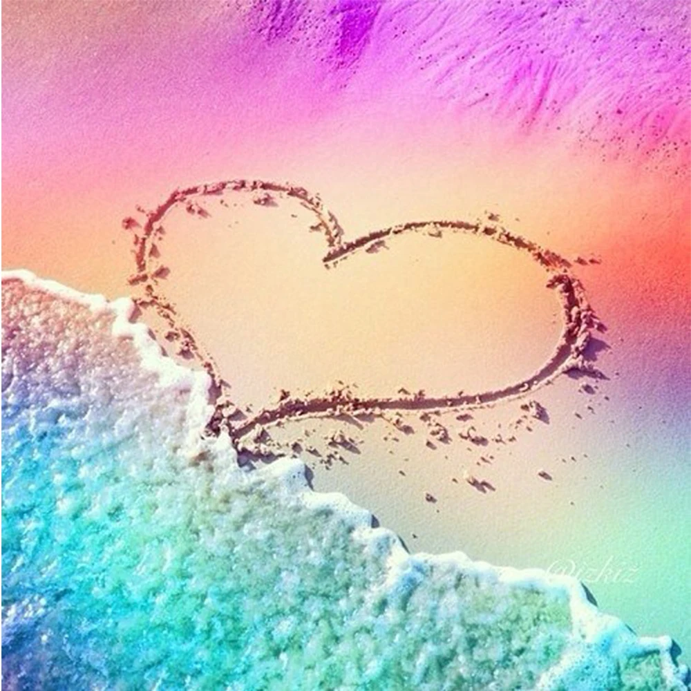 

Diamond Embroidery DIY Diamond Painting Heart-shaped pattern Full Square Cross Stitch Diamond Mosaic Rhinestone Paintings FZ752