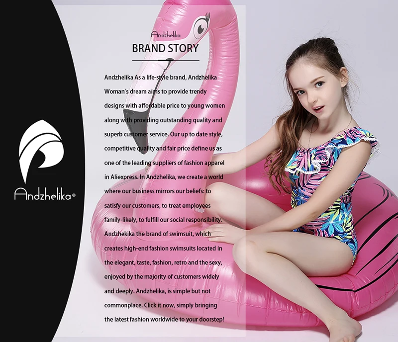 Andzhelika/Новинка года; детский купальный костюм для девочек; Спортивный цельный купальный костюм в стиле пэчворк; детский купальный костюм; детский пляжный Монокини