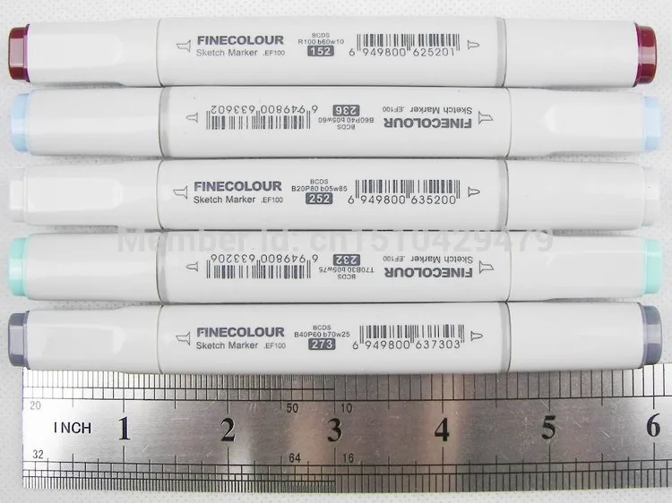192 шт./компл.+ 2 сумка для ручек из FINECOLOUR 192 Цвет набор ручек для набросков, маркер для белой доски манга графическое дешевле, чем Copic EF100