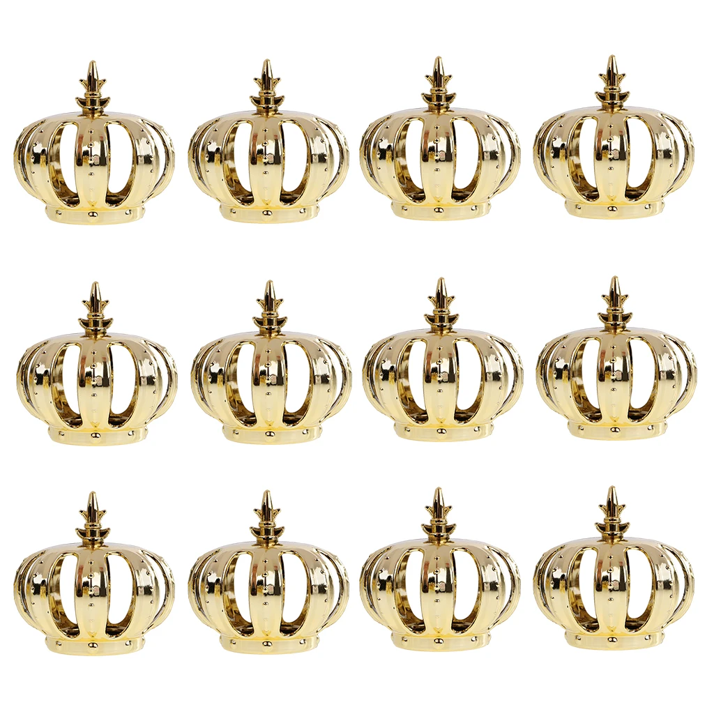 12pcs Crown Shape Candy Holder Gift Boxes for Baby Shower Wedding Birthday Party Decoration 