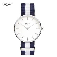 Ew ArrivalTop célèbre marque Atom Puissance Mode Hommes Femmes Robe montre À Quartz En Cuir Véritable ultra mince montre dw nylon style