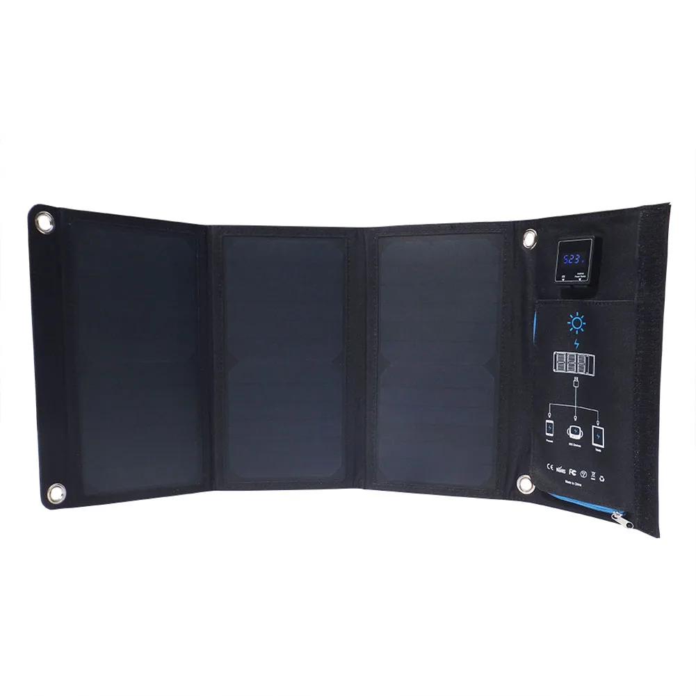 

Foldable Solar Power Charger 2 Ports Dual USB Port Charging for iPhone iPad Samsung Galaxy Nexus ALS88
